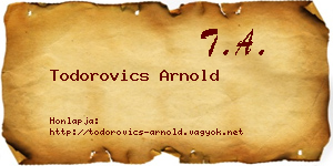 Todorovics Arnold névjegykártya